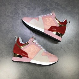 Replica Louis Vuitton Pink Red Run Away Sneakers