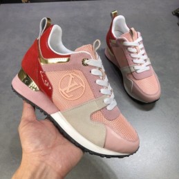 Replica Louis Vuitton Pink Red Run Away Sneakers
