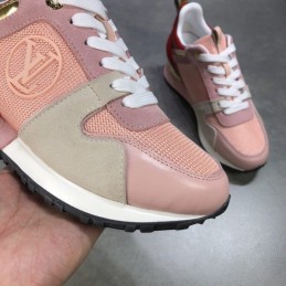Replica Louis Vuitton Pink Red Run Away Sneakers