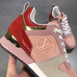 Replica Louis Vuitton Pink Red Run Away Sneakers