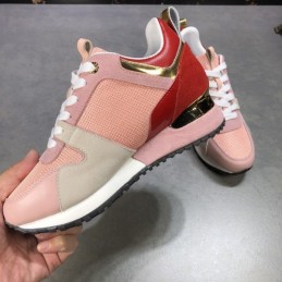 Replica Louis Vuitton Pink Red Run Away Sneakers