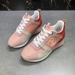 Replica Louis Vuitton Pink Red Run Away Sneakers
