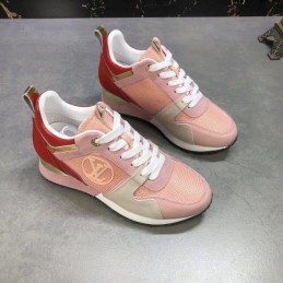 Replica Louis Vuitton Pink Red Run Away Sneakers