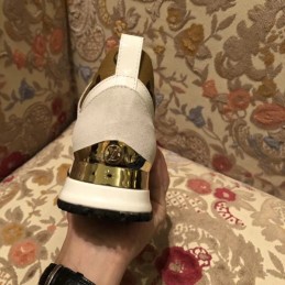 Replica Louis Vuitton White Brown Run Away Sneakers