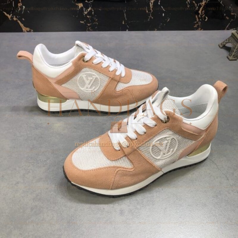 Replica Louis Vuitton Beige White Run Away Sneakers