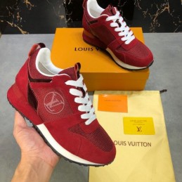 Replica Louis Vuitton Red Run Away Sneakers