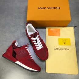 Replica Louis Vuitton Red Run Away Sneakers