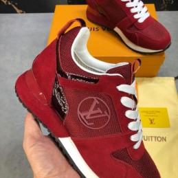 Replica Louis Vuitton Red Run Away Sneakers