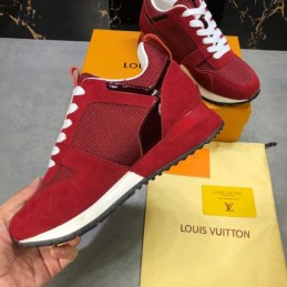 Replica Louis Vuitton Red Run Away Sneakers