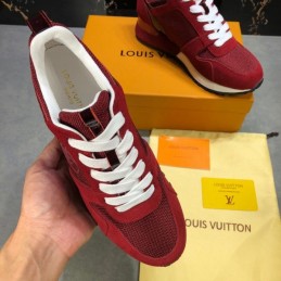 Replica Louis Vuitton Red Run Away Sneakers