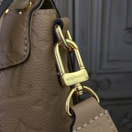 Replica Louis Vuitton Pale Pink Embossed Monogram Blanche MM