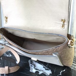 Replica Louis Vuitton Pale Pink Embossed Monogram Blanche MM