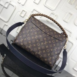 Replica Louis Vuitton Brown Monogram Burgundy Trim Beaubourg