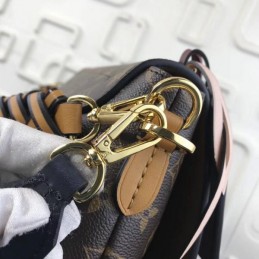 Replica Louis Vuitton Brown Monogram Burgundy Trim Beaubourg