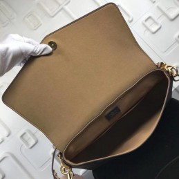 Replica Louis Vuitton Brown Monogram Burgundy Trim Beaubourg