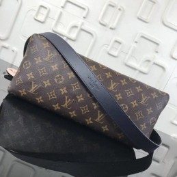 Replica Louis Vuitton Brown Monogram Burgundy Trim Beaubourg