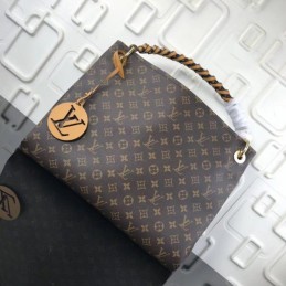 Replica Louis Vuitton Brown Monogram Black Trim Artsy GM