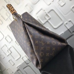Replica Louis Vuitton Brown Monogram Black Trim Artsy GM