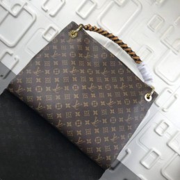 Replica Louis Vuitton Brown Monogram Black Trim Artsy GM