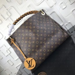 Replica Louis Vuitton Brown Monogram Black Trim Artsy GM