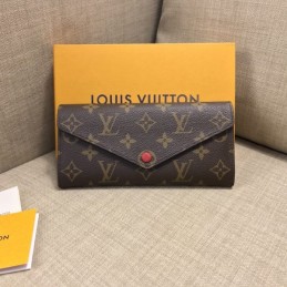 Replica Louis Vuitton Brown Monogram Burgundy Snap Josephine Wallet