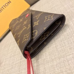 Replica Louis Vuitton Brown Monogram Burgundy Snap Josephine Wallet