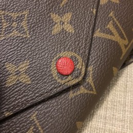 Replica Louis Vuitton Brown Monogram Burgundy Snap Josephine Wallet
