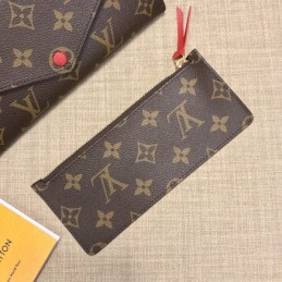 Replica Louis Vuitton Brown Monogram Burgundy Snap Josephine Wallet