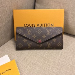 Replica Louis Vuitton Brown Monogram Pink Snap Josephine Wallet