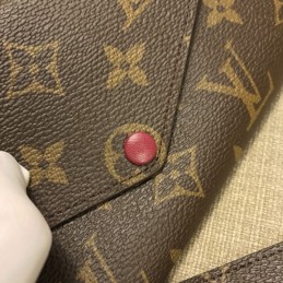 Replica Louis Vuitton Brown Monogram Pink Snap Josephine Wallet