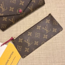 Replica Louis Vuitton Brown Monogram Pink Snap Josephine Wallet
