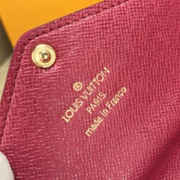 Replica Louis Vuitton Brown Monogram Pink Snap Josephine Wallet