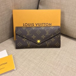 Replica Louis Vuitton Brown Monogram Yellow Snap Josephine Wallet