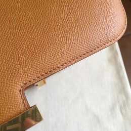 Replica Hermes Tan Constance Elan Gold Hardware Bag
