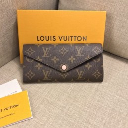 Replica Louis Vuitton Brown Monogram Pale Pink Snap Josephine Wallet