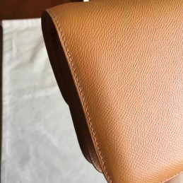 Replica Hermes Tan Constance Elan Gold Hardware Bag