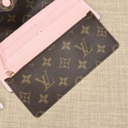 Replica Louis Vuitton Brown Monogram Pale Pink Snap Josephine Wallet