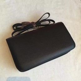 Replica Hermes Black Constance Elan Palladium Hardware Bag