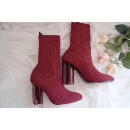 Replica Louis Vuitton Burgundy Pink Heel Silhouette Ankle Boots