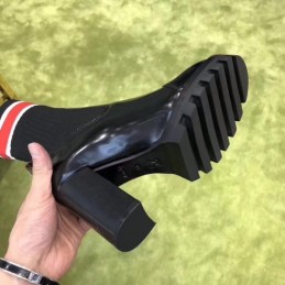 Replica Louis Vuitton Black Striped LVXLOL Star Trail Ankle Boots