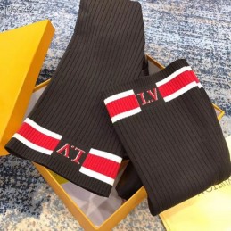 Replica Louis Vuitton Black LVXLOL Star Trail Knee-High Boots