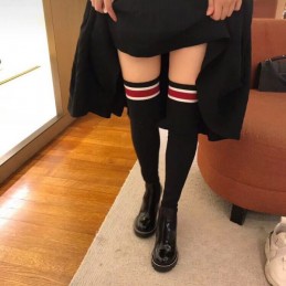 Replica Louis Vuitton Black LVXLOL Star Trail Knee-High Boots