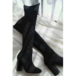 Replica Louis Vuitton Burgundy Silhouette Ankle Boots