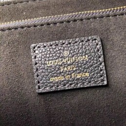 Replica Louis Vuitton Black Embossed Monogram Vavin PM