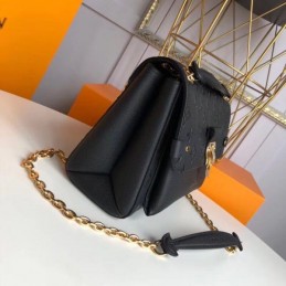 Replica Louis Vuitton Black Embossed Monogram Vavin PM