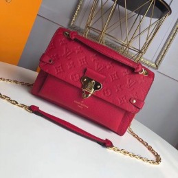 Replica Louis Vuitton Fuchsia Embossed Monogram Vavin PM