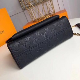 Replica Louis Vuitton Navy Blue Embossed Monogram Vavin PM