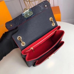 Replica Louis Vuitton Navy Blue Embossed Monogram Vavin PM