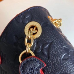 Replica Louis Vuitton Navy Blue Embossed Monogram Vavin PM