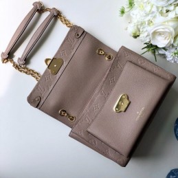 Replica Louis Vuitton Taupe Embossed Monogram Vavin PM